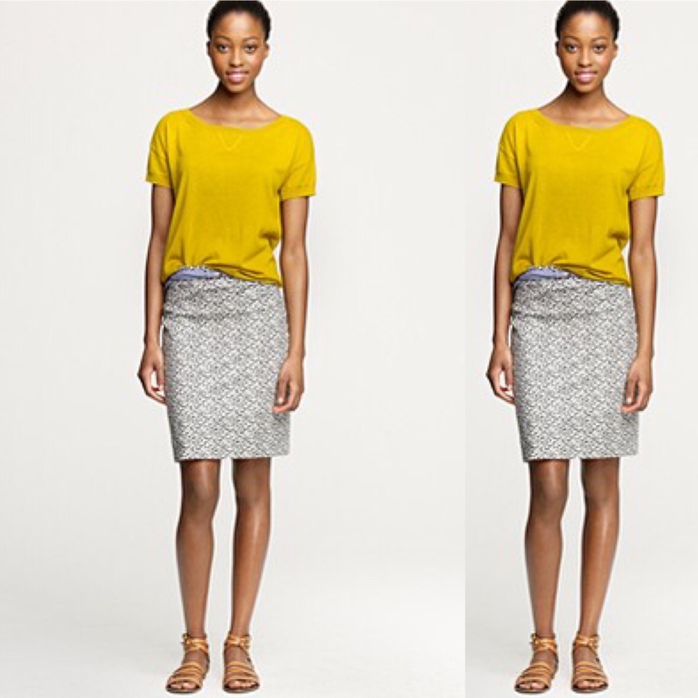 J.CREW Womens Ikat Knee Pencil Skirt Style 42884
